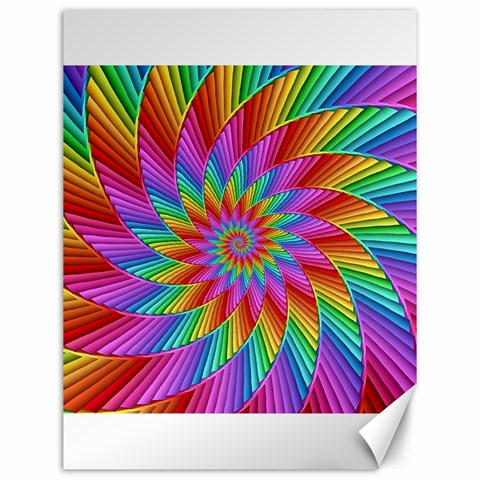 Psychedelic Rainbow Spiral Canvas 12  x 16  from ArtsNow.com 11.86 x15.41  Canvas - 1