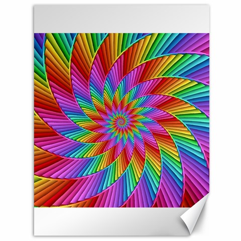 Psychedelic Rainbow Spiral Canvas 36  x 48  from ArtsNow.com 35.26 x46.15  Canvas - 1