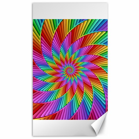 Psychedelic Rainbow Spiral Canvas 40  x 72  from ArtsNow.com 39.28 x69.23  Canvas - 1