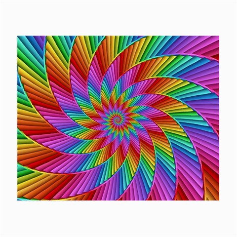 Psychedelic Rainbow Spiral Small Glasses Cloth (2 Sides) from ArtsNow.com Front