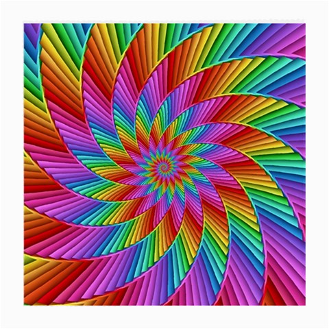 Psychedelic Rainbow Spiral Medium Glasses Cloth from ArtsNow.com Front