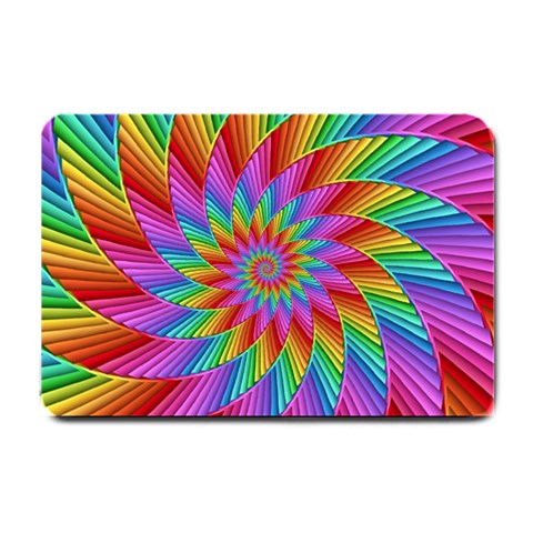 Psychedelic Rainbow Spiral Small Doormat from ArtsNow.com 24 x16  Door Mat