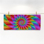 Psychedelic Rainbow Spiral Hand Towel