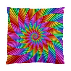 Psychedelic Rainbow Spiral Standard Cushion Case (Two Sides) from ArtsNow.com Front