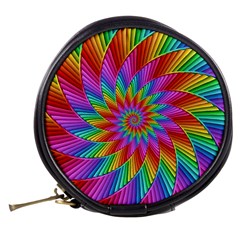 Psychedelic Rainbow Spiral Mini Makeup Bag from ArtsNow.com Back