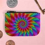 Psychedelic Rainbow Spiral Mini Coin Purse