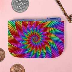 Psychedelic Rainbow Spiral Mini Coin Purse from ArtsNow.com Back