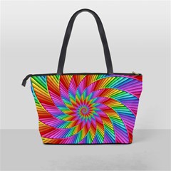 Psychedelic Rainbow Spiral Classic Shoulder Handbag from ArtsNow.com Back