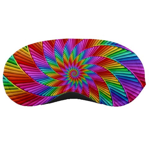 Psychedelic Rainbow Spiral Sleeping Mask from ArtsNow.com Front