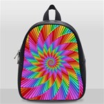 Psychedelic Rainbow Spiral School Bag (Small)