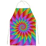 Psychedelic Rainbow Spiral Full Print Apron