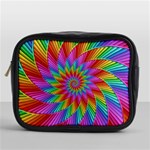 Psychedelic Rainbow Spiral Mini Toiletries Bag (One Side)