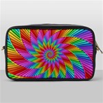 Psychedelic Rainbow Spiral Toiletries Bag (One Side)