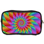 Psychedelic Rainbow Spiral Toiletries Bag (Two Sides)