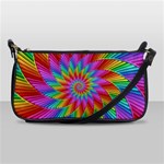 Psychedelic Rainbow Spiral Shoulder Clutch Bag