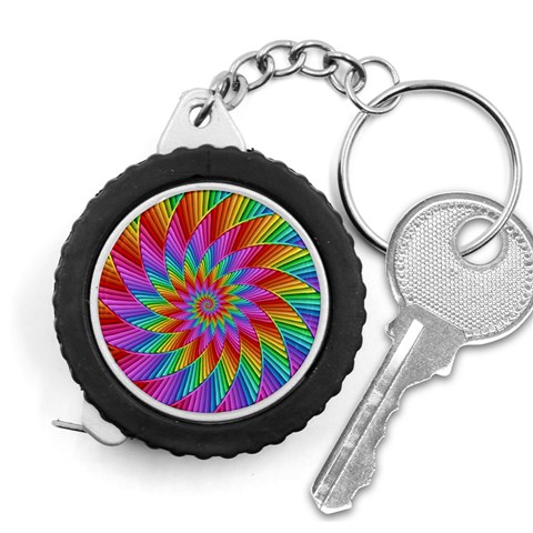 Psychedelic Rainbow Spiral Measuring Tape from ArtsNow.com Front