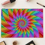 Psychedelic Rainbow Spiral Cosmetic Bag (XXL)