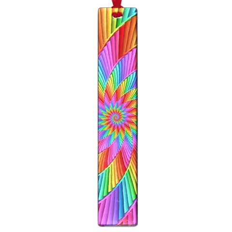 Psychedelic Rainbow Spiral Large Book Mark from ArtsNow.com Front