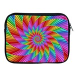 Psychedelic Rainbow Spiral Apple iPad 2/3/4 Zipper Case