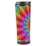 Psychedelic Rainbow Spiral Travel Tumbler