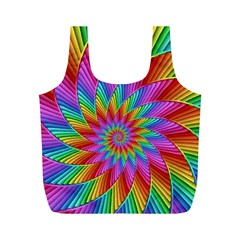 Psychedelic Rainbow Spiral Full Print Recycle Bag (M) from ArtsNow.com Front