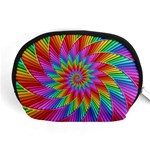 Psychedelic Rainbow Spiral Accessory Pouch (Medium)