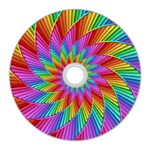 Psychedelic Rainbow Spiral CD Wall Clock