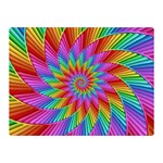 Psychedelic Rainbow Spiral Double Sided Flano Blanket (Mini)