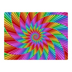 Psychedelic Rainbow Spiral Double Sided Flano Blanket (Mini) from ArtsNow.com 35 x27  Blanket Back