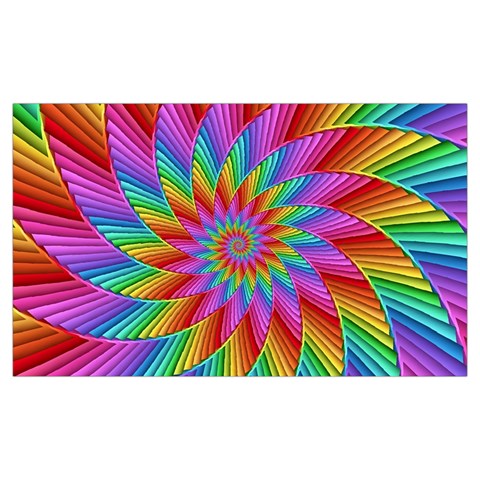 Psychedelic Rainbow Spiral Samsung Note 4 Hardshell Back Case from ArtsNow.com Front