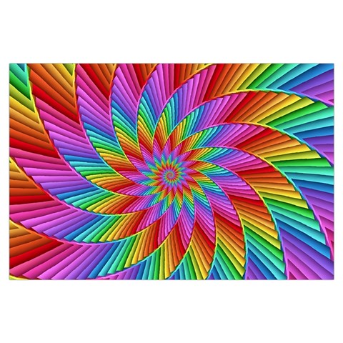 Psychedelic Rainbow Spiral Samsung Galaxy Note 4 Case (Black) from ArtsNow.com Front