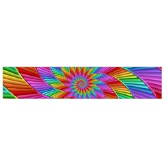 Psychedelic Rainbow Spiral Flano Scarf (Small) from ArtsNow.com Front