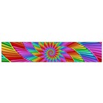 Psychedelic Rainbow Spiral Flano Scarf (Small)