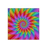 Psychedelic Rainbow Spiral Satin Bandana Scarf