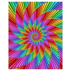 Psychedelic Rainbow Spiral Drawstring Pouch (XL) from ArtsNow.com Front