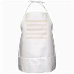 Horizontal Stripes - White and Linen BBQ Apron