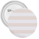 Horizontal Stripes - White and Linen 3  Button