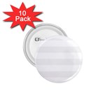 Horizontal Stripes - White and White Smoke 1.75  Button (10 pack)