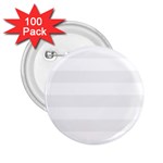 Horizontal Stripes - White and White Smoke 2.25  Button (100 pack)