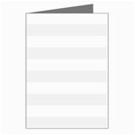 Horizontal Stripes - White and White Smoke Greeting Card