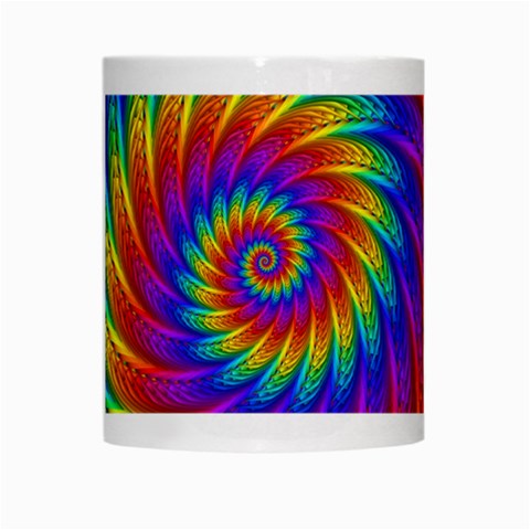 Psychedelic Rainbow Spiral White Mug from ArtsNow.com Center