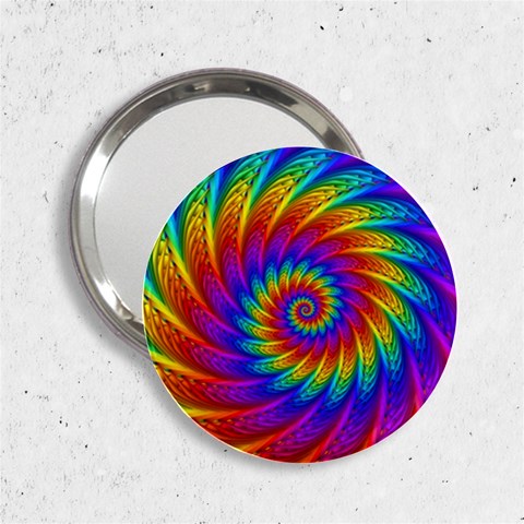 Psychedelic Rainbow Spiral 2.25  Handbag Mirror from ArtsNow.com Front