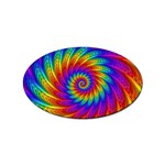 Psychedelic Rainbow Spiral Sticker (Oval)