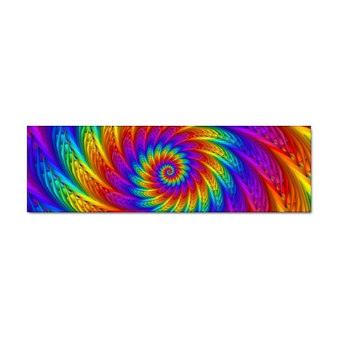 Psychedelic Rainbow Spiral Sticker (Bumper) from ArtsNow.com Front