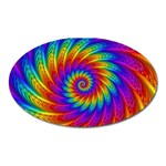 Psychedelic Rainbow Spiral Magnet (Oval)