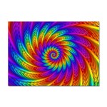 Psychedelic Rainbow Spiral Sticker A4 (10 pack)