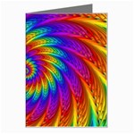 Psychedelic Rainbow Spiral Greeting Card