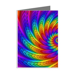 Psychedelic Rainbow Spiral Mini Greeting Cards (Pkg of 8) from ArtsNow.com Right