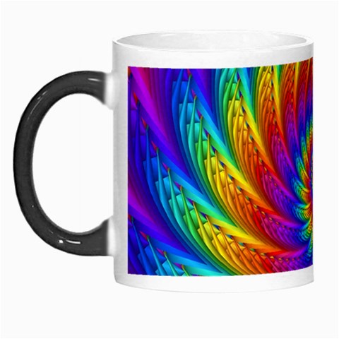 Psychedelic Rainbow Spiral Morph Mug from ArtsNow.com Left