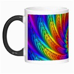 Psychedelic Rainbow Spiral Morph Mug